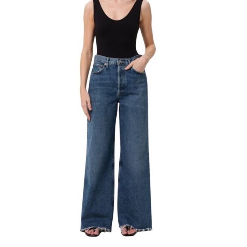 AGOLDE Dame Wide Leg Jeans Womens 26 Contemporary Denim Grunge Y2K 90s